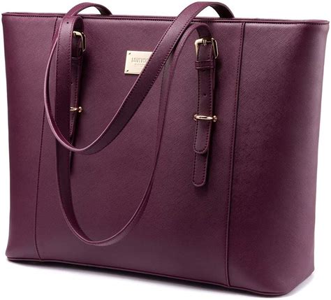 designer tote with laptop compartment.